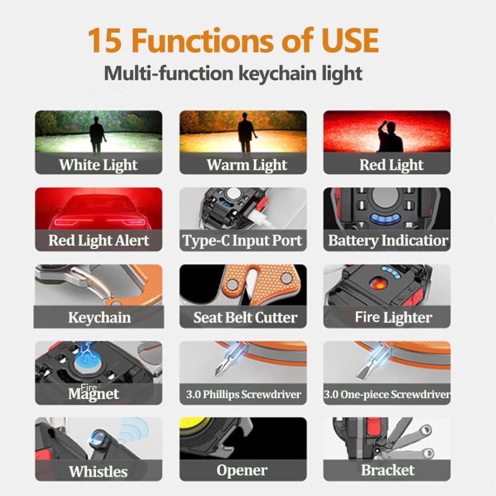 7-in-1 LED Keychain 3